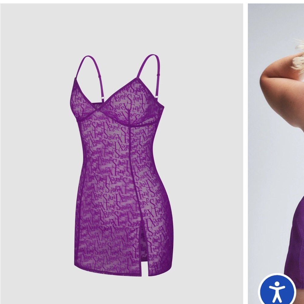 Savage X Fenty Violet Lace Slip